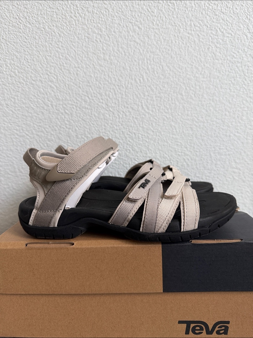Teva Women's Tierra Sandals in Birch Multi with Black Footbed NIB